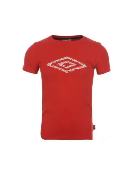 Umbro Cotton Logo T Shirt Boys Red - Červená / 11-12 - Umbro