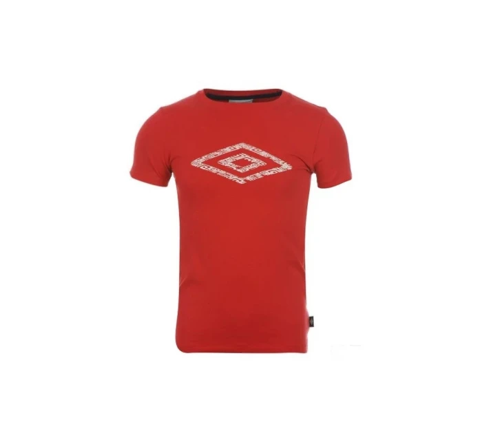 Umbro Cotton Logo T Shirt Boys Red - Červená / 11-12 - Umbro