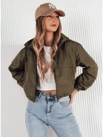 Dámská přechodná bunda s kapucí zelená Dstreet model 21974318 - FashionStreet