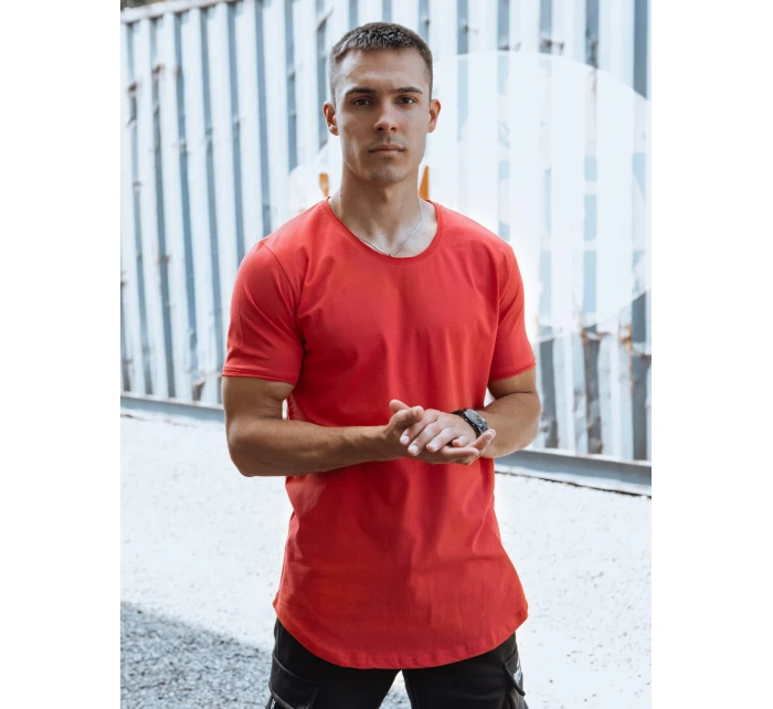 Pánské červené tričko Dstreet model 21978249 - FashionStreet
