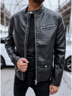 Pánská kožená bunda černá Dstreet model 21978811 - FashionStreet