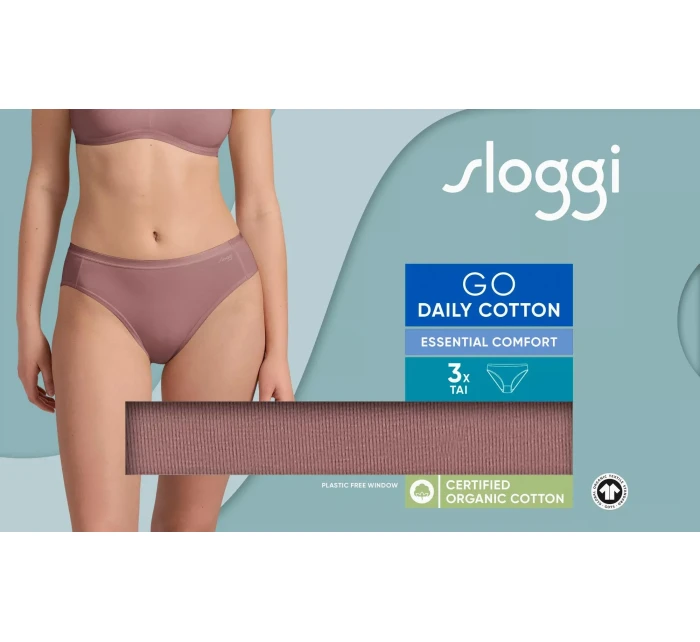 sloggi GO Daily Cotton Tai 3P - BROWN - SLOGGI BROWN - SLOGGI sloggi GO Daily Cotton Tai 3P - BROWN - SLOGGI BROWN - SLOGGI