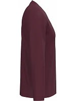 Kariban K 358 Pánske tričko s výstrihom do V a dlhými rukávmi 20.K358 wine