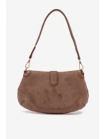 Eko semišová kabelka s cvočky tmavě béžová model 22111542 - Flora&Co