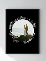 Personalizovaný magický fotob obraz v ráme – 30x40 – kvetinový rám