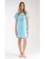 Dámská noční košile s krátkým rukávem Méďa s model 18728719 - Vienetta Dámská noční košile s krátkým rukávem Méďa s model 18728719 - Vienetta