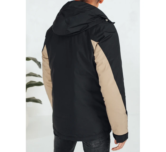 Pánská zimní bunda s kapucí béžová Dstreet model 21991408 - FashionStreet