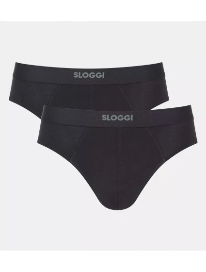 Pánske nohavičky EVER Ease Brief 2P - BLACK - čierna 0004 - SLOGGI