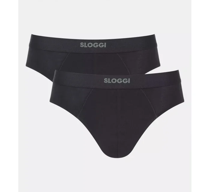 Pánske nohavičky EVER Ease Brief 2P - BLACK - čierna 0004 - SLOGGI