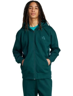 Pánska mikina adidas ALL SZN Fleece Full-Zip Sweatshirt green JX5101 pánska