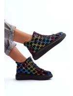 Buty Sportowe Na Platformie Dżety GOE MM2N4009 Czarne