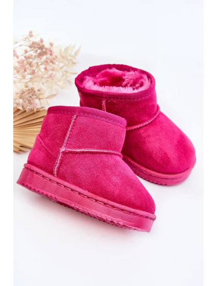 Dziecięce Ocieplane Botki Śniegowce Fuksja Gooby Dziecięce Ocieplane Botki Śniegowce Fuksja Gooby