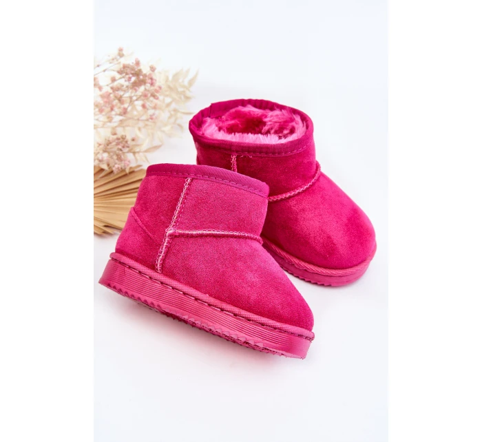 Dziecięce Ocieplane Botki Śniegowce Fuksja Gooby Dziecięce Ocieplane Botki Śniegowce Fuksja Gooby