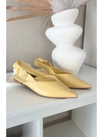 Lakované baleríny s přezkou Žluté model 21834846 - Boto