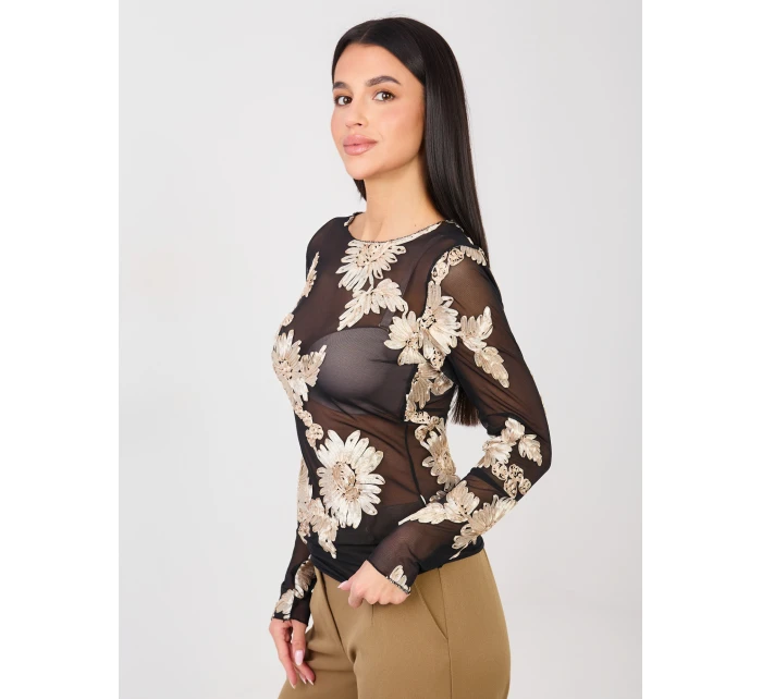 Blúzka IT BZ 22125.60 čierna a béžová