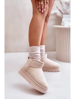 Dámske zateplené snežnice s kožušinou Light Beige Xamella Dámske zateplené snežnice s kožušinou Light Beige Xamella