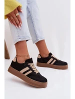 Dámské tenisky na platformě Černé model 21937656 - Boto Dámské tenisky na platformě Černé model 21937656 - Boto