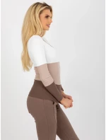 Blúzka RV BZ 8431.31X bielo-hnedá