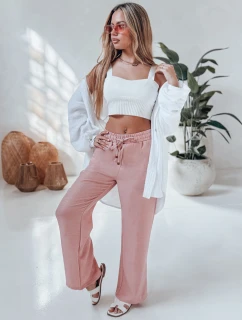 Dámske látkové nohavice LINESSA pink FashionStreet UY2645