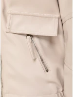 FashionStreet dámske krátke kožené topánky Ramones light beige TY5630