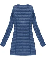 Dlouhá světle modrá prošívaná bunda model 5837772 - DREAM STONE