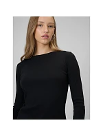 Dámský žebrovaný úplet slim fit s dlouhým rukávem model 22209690 dámské - 4F Dámský žebrovaný úplet slim fit s dlouhým rukávem model 22209690 dámské - 4F
