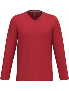 K 358 Pánské tričko do V s dl. rukávem model 22507803 red - Kariban