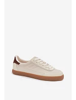 Dámské tenisky z eko kůže Big Star model 22064196 světle béžové - Big Star Shoes Dámské tenisky z eko kůže Big Star model 22064196 světle béžové - Big Star Shoes
