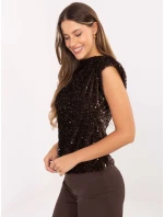 Bluzka IT BZ model 21441091 ciemny brązowy - FPrice