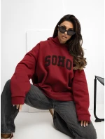 Bluza RV BL model 21777704 bordowy - FPrice Bluza RV BL model 21777704 bordowy - FPrice