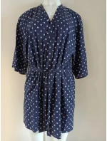 Dámske plážové Pareo4 D80GR7 tmavo modro-biele - Self