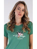 Dámska nočná košeľa s krátkym rukávom Beautiful Dámska nočná košeľa s krátkym rukávom Beautiful