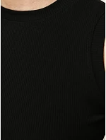 Dámsky čierny top bez rukávov FashionStreet RY2916