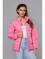 Ľahká ružová prešívaná dámska bunda (58M23037-46)