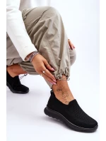 Dámské textilní nazouvací tenisky černé model 21618171 - EVENTO