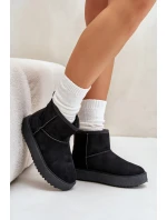 Dámské Sněhule Na Platformě Z Eko Semiše Černé model 21673043 - EVENTO