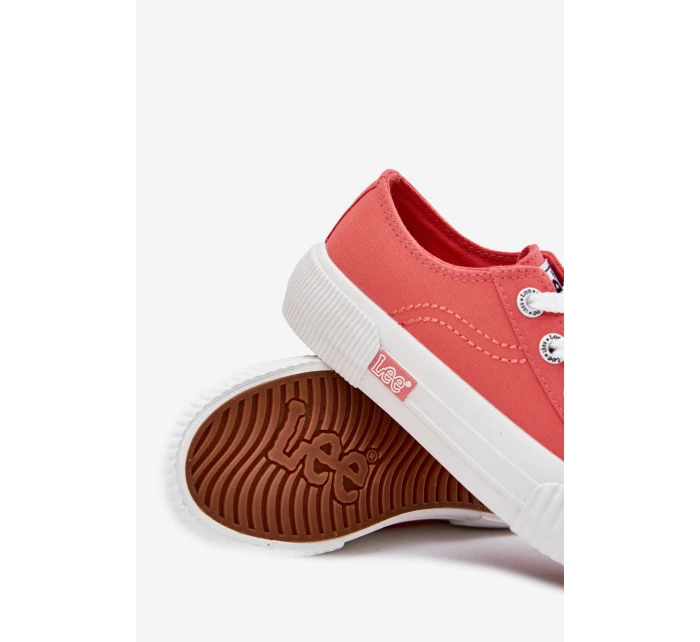Dziecięce Młodzieżowe Trampki LEE ISLA C LOW JR 50251058 Koralowe