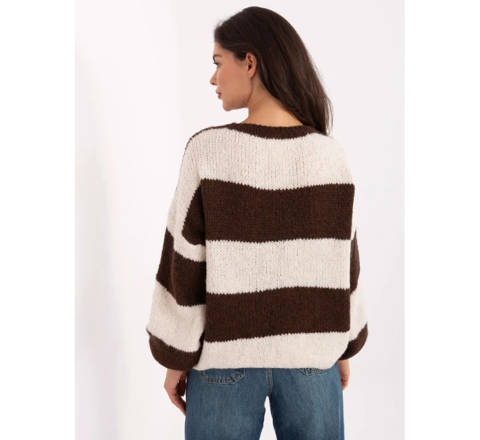 Jumper MI SW 0109.79 hnedý Jumper MI SW 0109.79 hnedý