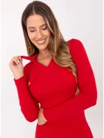 Šaty RV SK model 16732564 červená - FPrice Šaty RV SK model 16732564 červená - FPrice