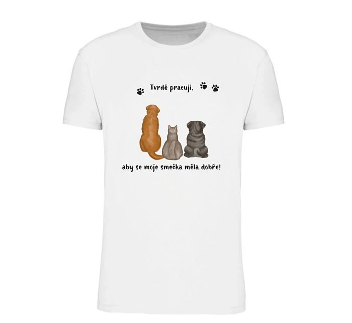 Personalizované dámské tričko s ilustrací zvířátek