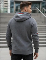 Pánska sivá mikina FashionStreet BX5942
