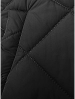 Čierna vesta s ozdobnou kapucňou (16M9116-392)
