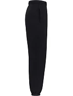 Fruit of the Loom Iconic Premium Joggingové nohavice s elastickými manžetami z hrubej bavlny 16.4056 čierne