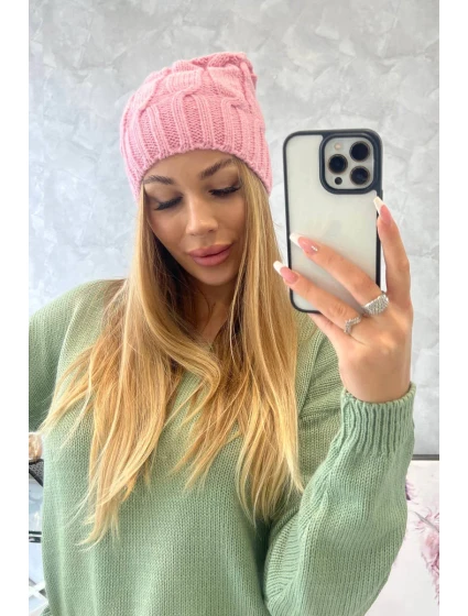 Fleecová čiapka Iwona K221 pink