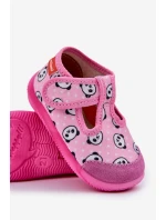 Pantofle Dětské Elastické Na Suchý Zipper S Růžové model 21682793 - Milami