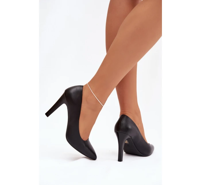 Eko kožené lodičky Sergio Leone 1446 Černé