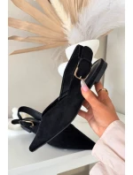 Dámské baleríny s přezkou Černé model 21834811 - Boto