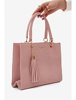 Růžová Taška ve tvaru z imitace semiše model 22221011 - Flora&Co Růžová Taška ve tvaru z imitace semiše model 22221011 - Flora&Co