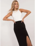 Sukňa MI SD 25999.73 čierna a strieborná