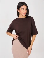 Tričko RV TS A1089.87 tmavohnedé